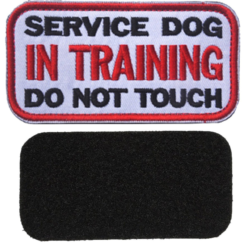 [Australia] - ODSP Service Dog Patches, in Training, Not All Disabilities are Visible, I'm Working Please Don't Pet Me, Working, No Touch No Talk No Eye Contact Embroidered Hook and Loop Patches 5 PCS 