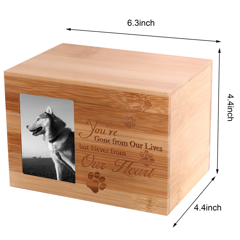 NC Pet Urn,Keepsake Boxes,Dog Memorial with Picture, Wood Casket,Cat Urns for Ashes, Memory Box for Keepsakes,Cremation Pets Box for Animal Ashes MH-12 - PawsPlanet Australia