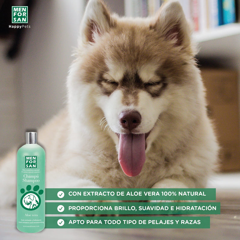 Menforsan - Shampoo Aloe Vera 1000 ml - PawsPlanet Australia