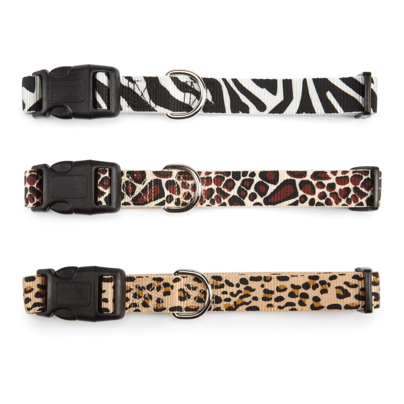 [Australia] - East Side Collection Zebra-Print Nylon Dog Collar, 14–20 Inch 