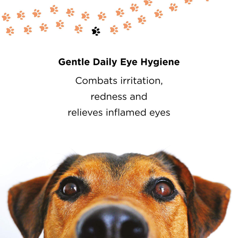 PETUCHI Eye Cleaner for Dogs Bio; Disinfects and Calms Irritated Eyes; Eye Drops in Soft and 100% Natural Spray; Easy Application; 150ml - PawsPlanet Australia