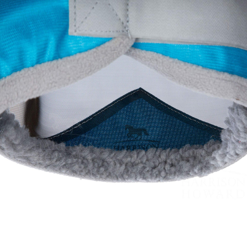 Harrison Howard CareMaster Pro Luminous Fly Mask Standard Voodoo Blue (S; Pony) Pony (Small) - PawsPlanet Australia