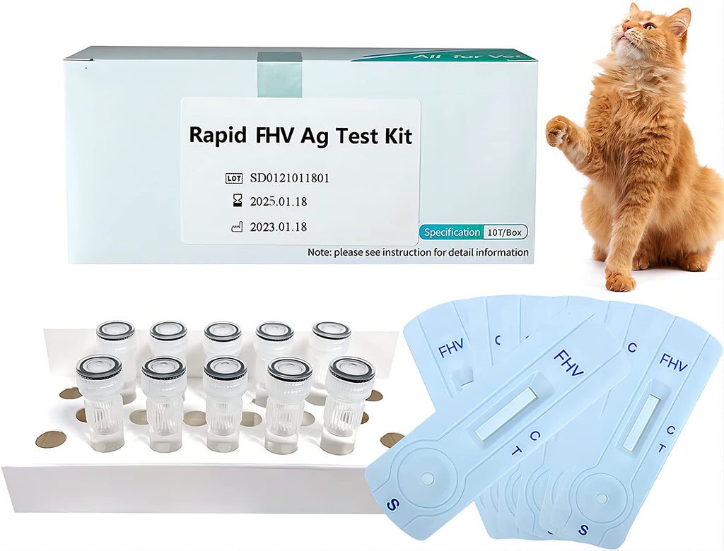 Yanzeo 10Pack FHV Test Kit Cat Distemper Detection Card Cat Home Health Detection Test Tool 10 Pack-FHV - PawsPlanet Australia