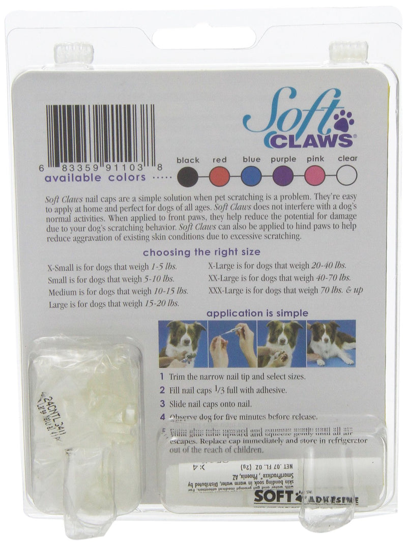 [Australia] - Soft Claws Dog and Cat Nail Caps Take Home Kit, Large, Natural 