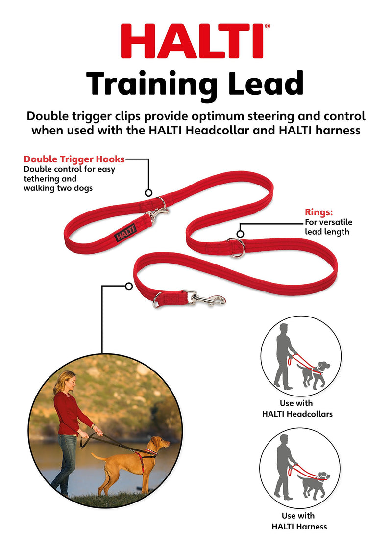 Halti Training Lead for Dogs Small Red - PawsPlanet Australia