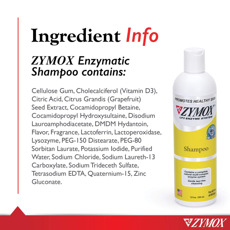 [Australia] - Zymox Enzymatic Shampoo for Dogs and Cats, 12oz 