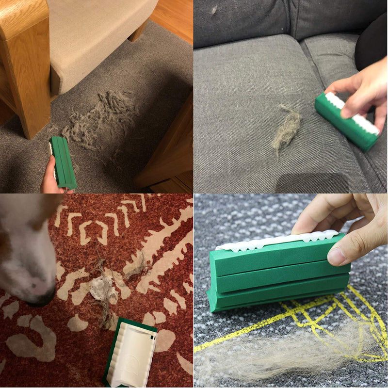 [Australia] - Pet Hair Remover for Furniture, Easy Pet Hair Cleaner Reusable Fur Remover Magic Foam Block Erasing for Furniture Bedding Carpets Car Seats Clothing 