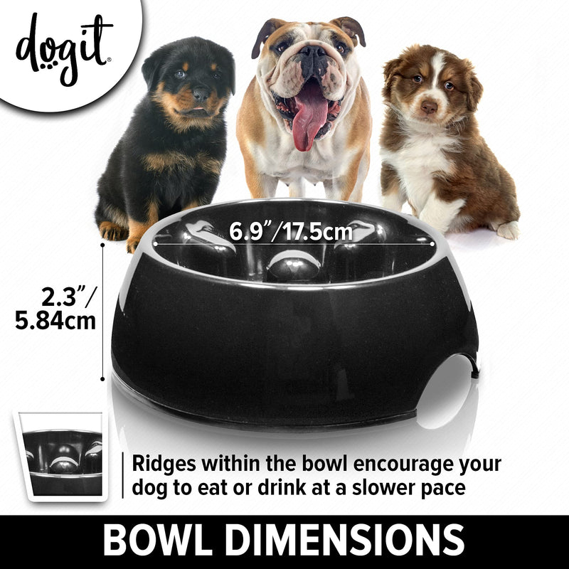 Dogit Go-Slow! Anti-Gulping Dish 300ml - PawsPlanet Australia