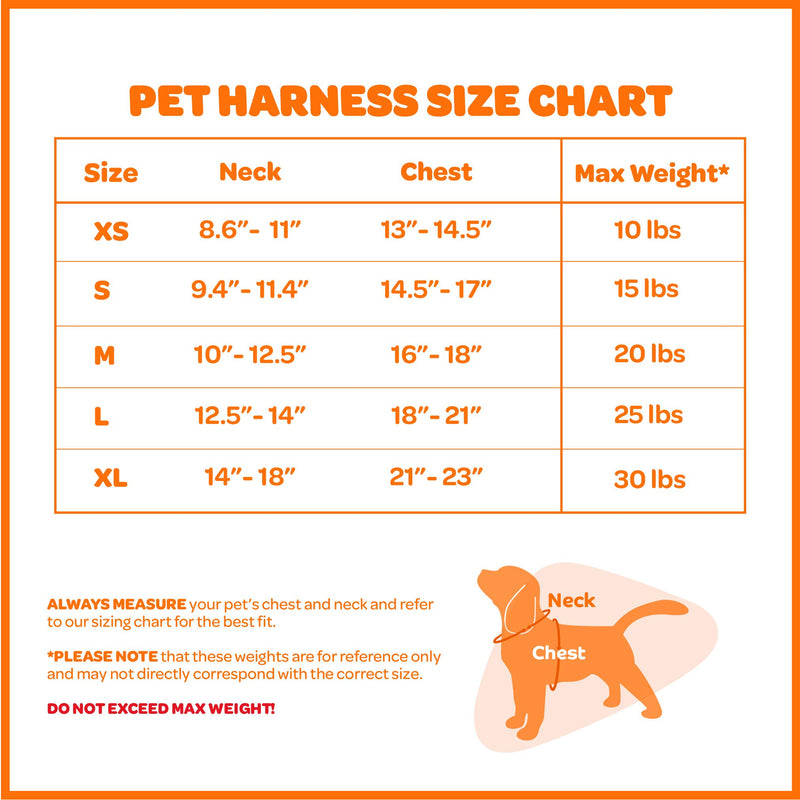 Voyager Step-in Air Dog Harness - All Weather Mesh, Step in Vest Harness by Best Pet Supplies XS (Chest: 13 - 14.5" ) Orange Base - PawsPlanet Australia