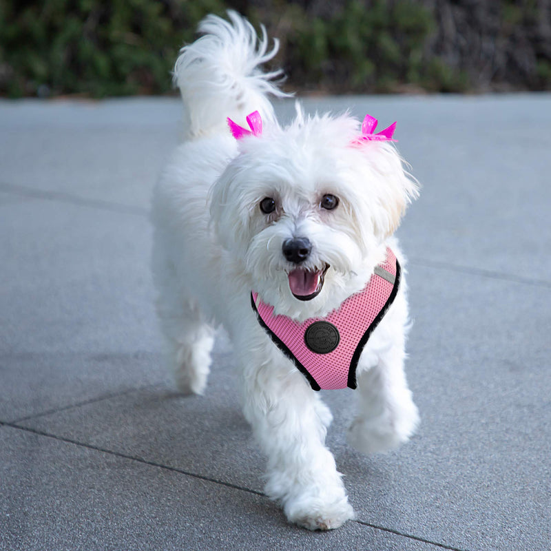 [Australia] - Paws & Pals Pet Control Harness for Dog & Cat Easy Soft Walking Collar Medium Pink 