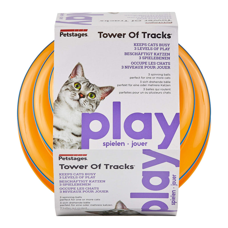 Petstages Tower of Tracks Interactive 3-Tier Cat Toy - PawsPlanet Australia