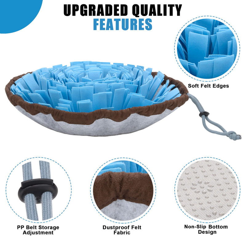 Friendly Barkz Adjustable Dog Snuffle Mat, Dog Enrichment Toys Foraging Mat with Pet Training Clicker to Encourage Dogs Foraging Skills and Slow Eating, Stress Relief Dog Puzzle Toys - PawsPlanet Australia