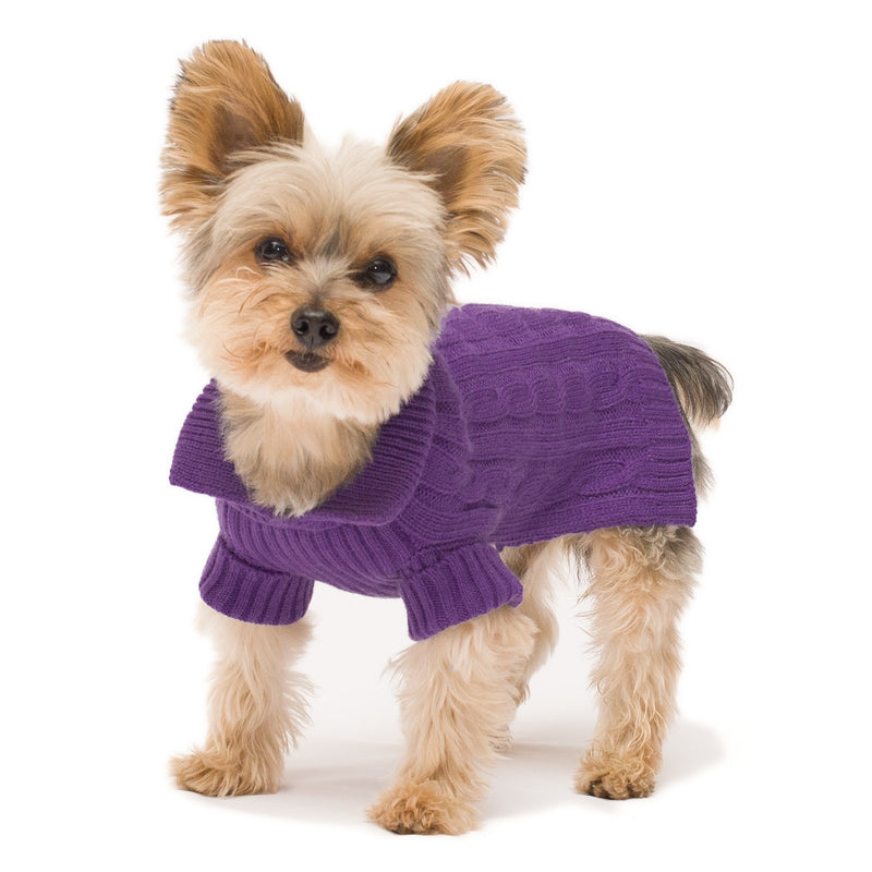 Stinky G Dog Aran Sweater #08 Violet - PawsPlanet Australia