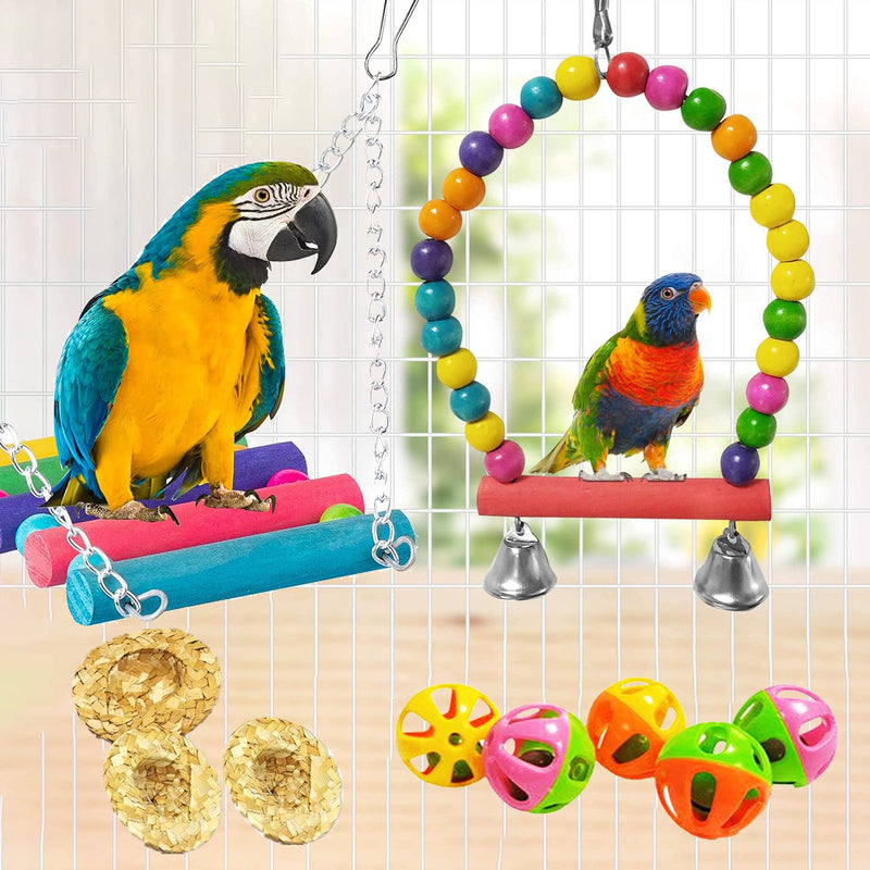 Seasonsky Natural Grape Stick Fork Bird Perch Bird Standing Stick Chewing Bird Toys Natural Grapevine Bird Cage Perch for Parrot Cages Toy for Cockatiels, Parakeets, Finches Style 7 - PawsPlanet Australia