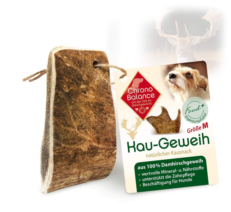 ChronoBalance® Chewing Antlers Fallow Deer for Dogs: M Chew Toy 100% Antler Drop Bar: Chew Bar Dog Toy for Dental Care, Natural Chew Snack, Minerals & Nutrients M (Pack of 1) - PawsPlanet Australia