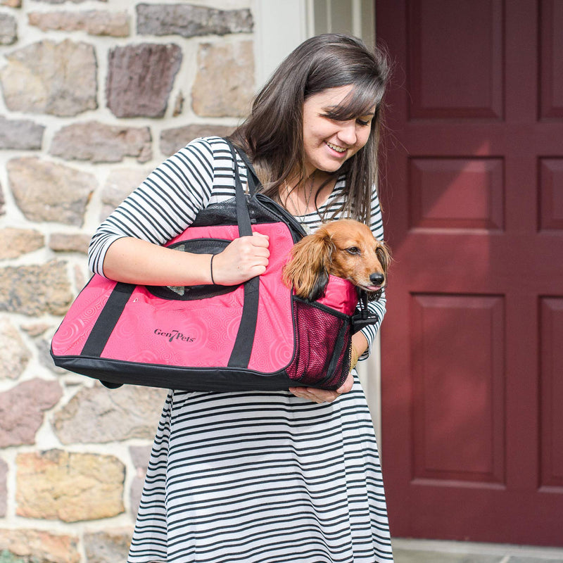 [Australia] - Gen7Pets Carry Me Pet Carrier for Dogs and Cats – Easy Portability, Water Bottle Pouch, Zippered Pocket and Fits Under Most Airline Seats 