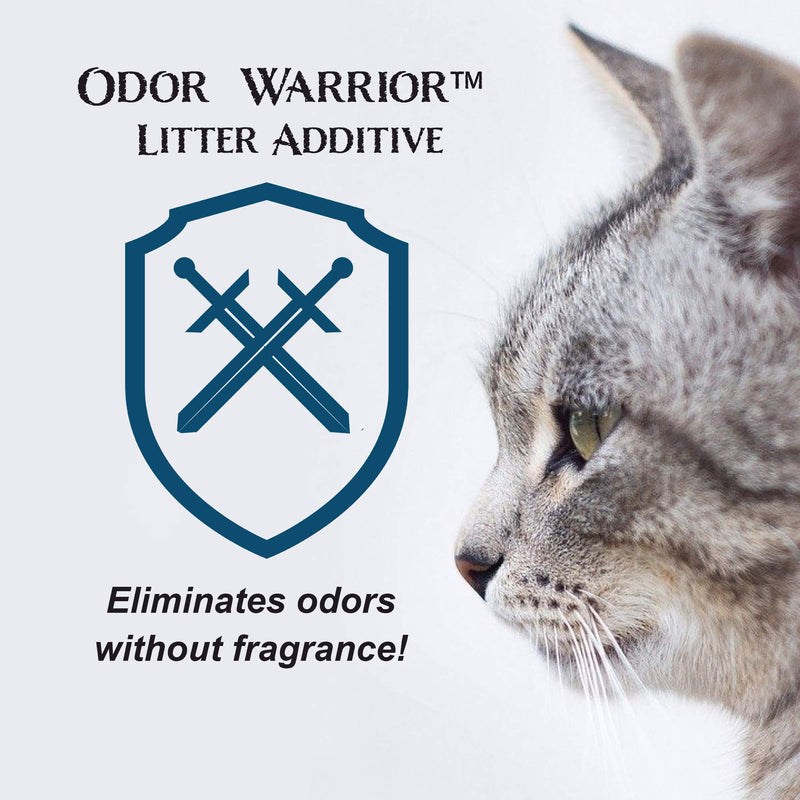 [Australia] - Sapphire Labs Odor Warrior Cat Litter Deodorizer | Additive for Cat Litter Odor Control Using Activated Carbon | Extend The Life of Your Kitty Litter with a Truly Fragrance Free Litter Solution 