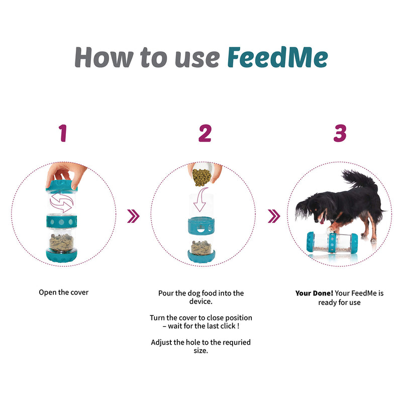 [Australia] - IQZoo The Intelligent Dog Feeder. Slowly dispenses Food (Avg 55 min) Without Frustrating Our Friends, Makes Meals Fun. Prevents Anxiety, Bloating, and overeating. Design Patent. 