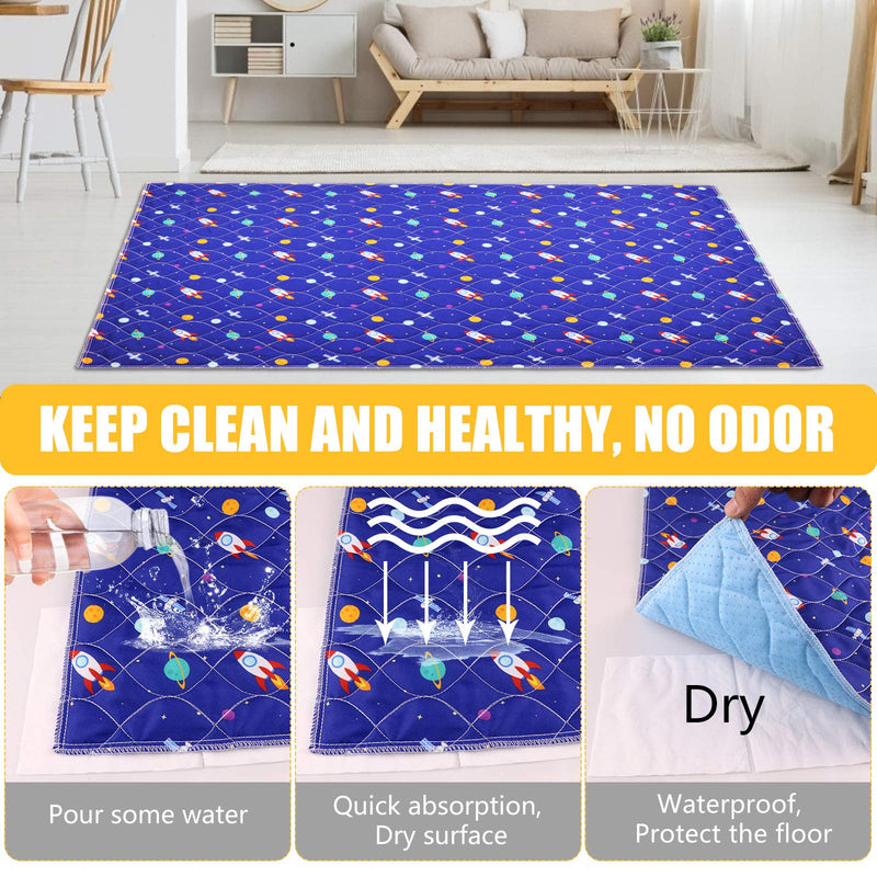 Uteuvili 2 PCS Dog Crate Liners Washable Pee Pads Dog Crate Pads Mats Dog Crate Bed Super Absorbent Waterproof Reusable Anti Slip 41"*27", fit 42"*28" crate - PawsPlanet Australia