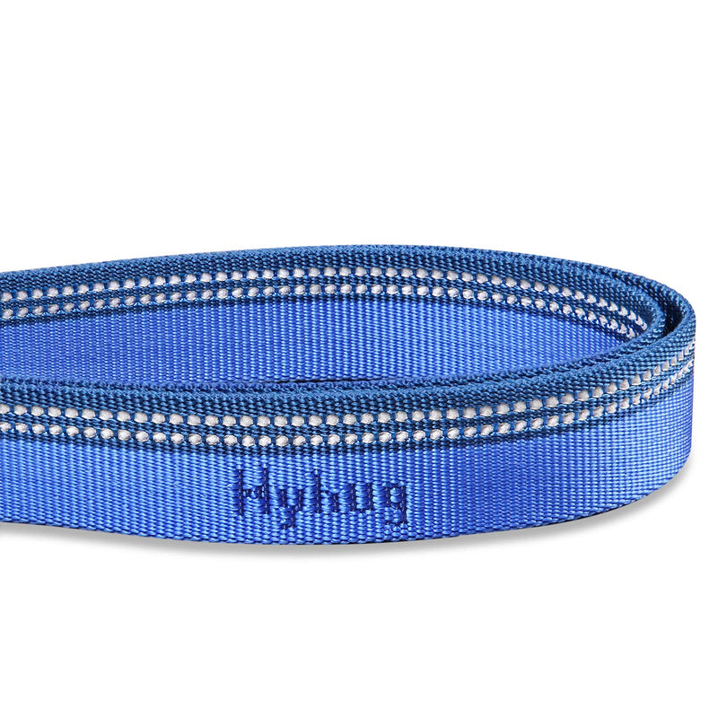Hyhug Design 2021 Strong Reflective Strip Double Color Nylon Dog Lead, Comfy Adjustable Length(6 5 4 feet) Safety Leash, Use hooks made of lightweight aluminum alloy， (Large, Classic Blue) Large, 6 feet Classic Blue Combination - PawsPlanet Australia