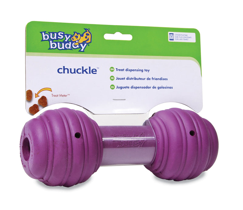 Busy Buddy Chuckle, Interactive Treat Dispensing Dog Toy, Chew Toy with Engaging Noise - PawsPlanet Australia