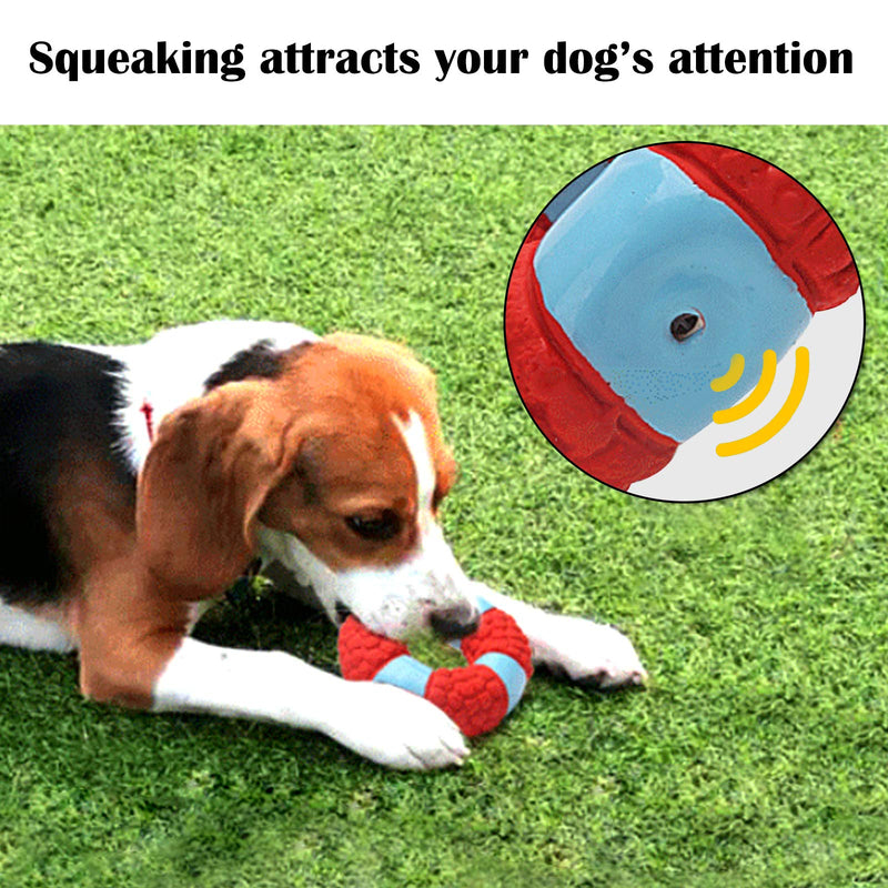 RBNANA Dog Toy, Funny Interactive Trainning Chew Toy Squeaky Dog Toy for Dogs RED - PawsPlanet Australia
