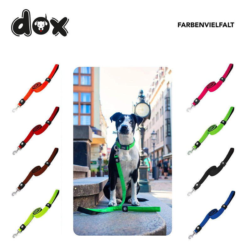 DDOXX dog leash air mesh 120 cm | Hand strap | for small & large dogs | many colors & sizes | Leash dog | Lead leash small | Running leash puppy leash large | Green, XS XS - 1.5 x 120 cm - PawsPlanet Australia