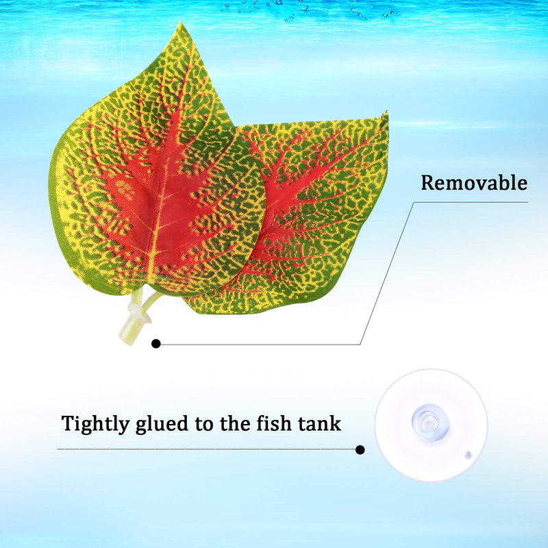 Betta Fish Leaf Pad Hammock Simulating Habitat for Betta Lightweight and Realistic Resting Spot to Improves Betta's Health (10 Pieces) 10 - PawsPlanet Australia