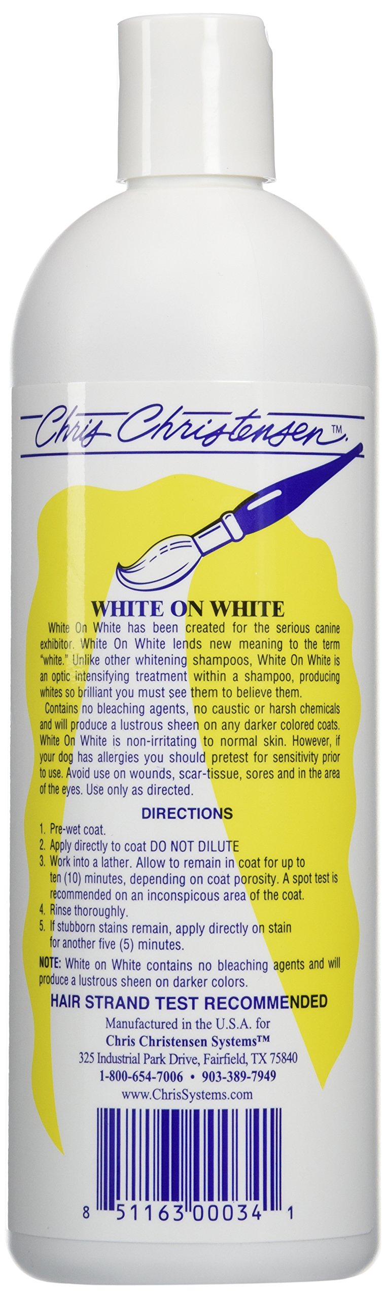 [Australia] - Chris Christensen White on White Shampoo for Pets,16 fl.oz. 