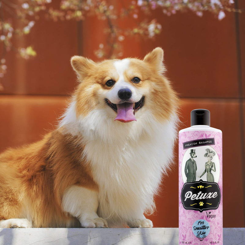 Petuxe Zero% Vegan Shampoo for Pets with Sensitive Skin, Dog and Cats Shampoo, Sulfate Free, Silicone Free, Salt Free, All Breed – 200 ml - PawsPlanet Australia