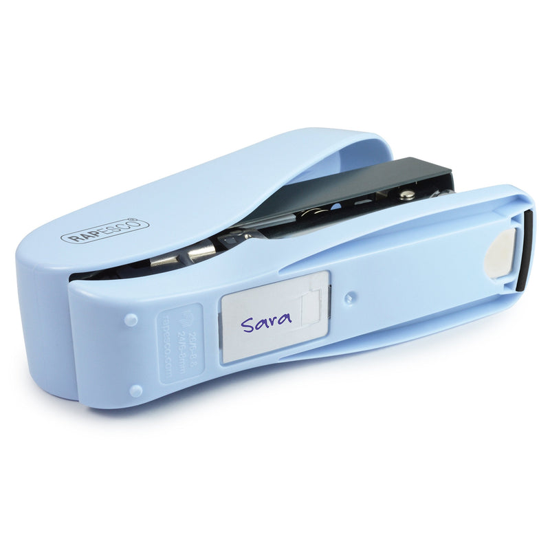 Rapesco 1469 Luna Less Effort Stapler with 2000 Staples, 50 Sheet Capacity, Light Blue Light Blue Luna Set - PawsPlanet Australia