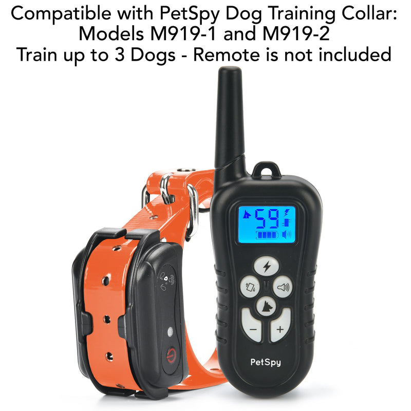 [Australia] - PetSpy Extra Dog Training Collar for Models M919-1 and M919-2 with Shock, Vibration and Tone, Rechargeable and Waterproof 