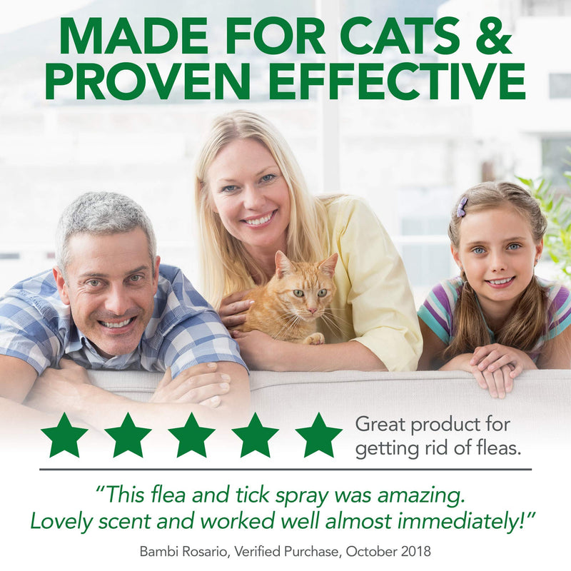 Vet's Best Flea and Tick Home Spray for Cats | Flea Treatment for Cats and Home | Flea Killer with Certified Natural Oils 32 Fl Oz (Pack of 1) - PawsPlanet Australia