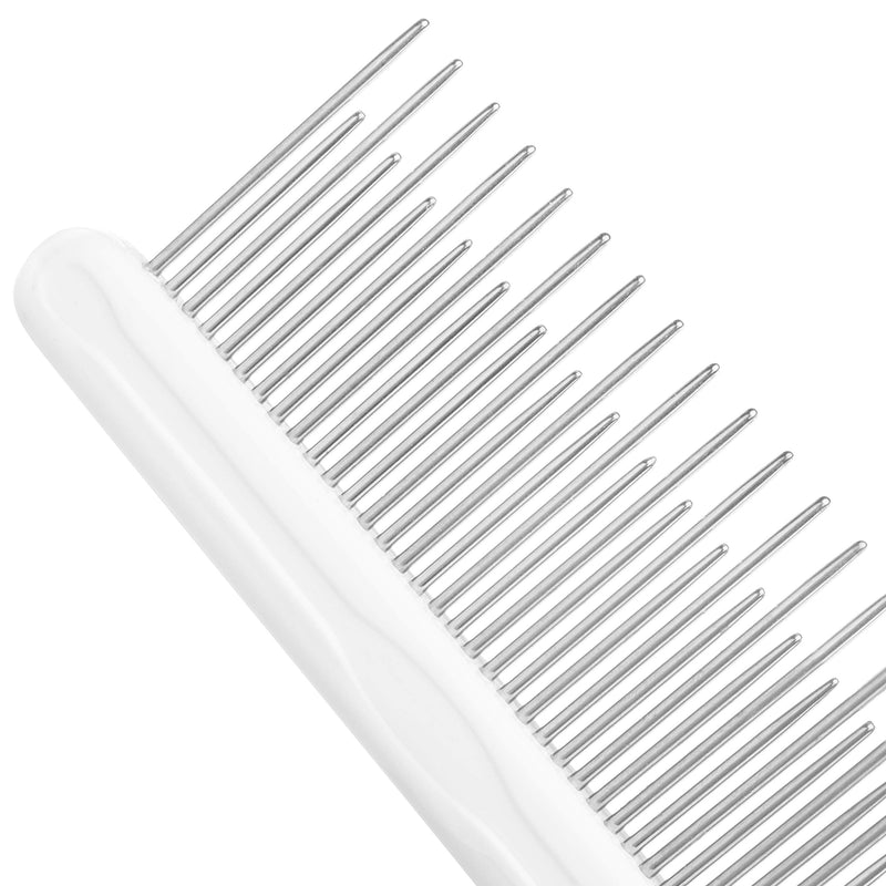 Dog & Cat Combs For Grooming Long Haired Cats & Dogs - Top Pet Detangler Brush For Long & Curly Hair - Comb Removes & Prevents Matted Fur - Perfect For Goldendoodle, Poodle Mixes, and Cat Undercoat - PawsPlanet Australia