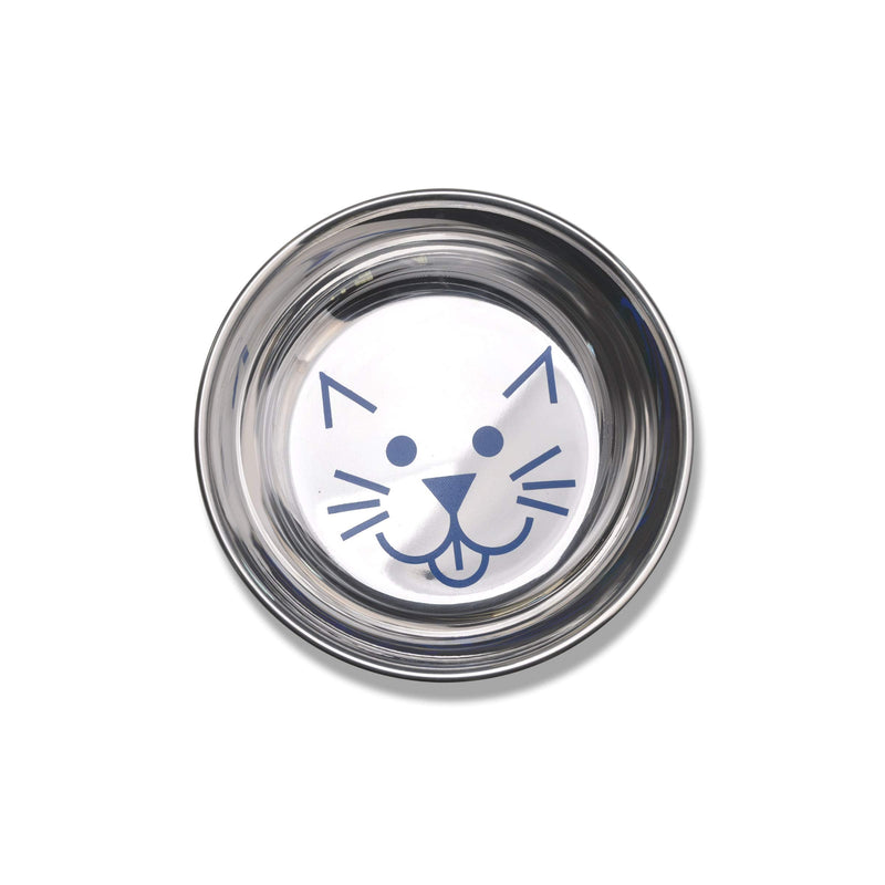 Van Ness Stainless Steel Saucer Style Cat Dish, 8 Ounce - PawsPlanet Australia