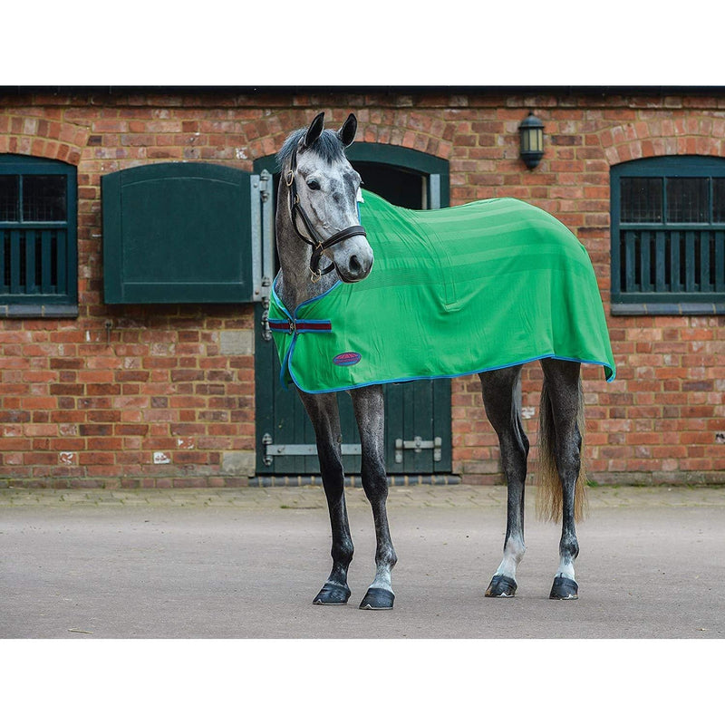 Weatherbeeta Scrim Cooler Standard Neck Navy Red White - Breathable - Or first thing in the morning, before the heat builds 4ft - PawsPlanet Australia