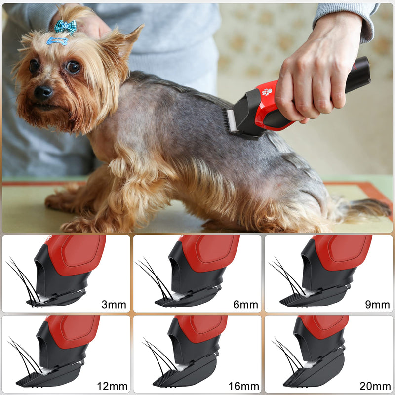 Solimpia Dog Clipper Professional Pet Hair Trimmer for Dogs and Cats Quiet Hair Trimmer Rechargeable Wireless Pet Hair Trimmer - PawsPlanet Australia