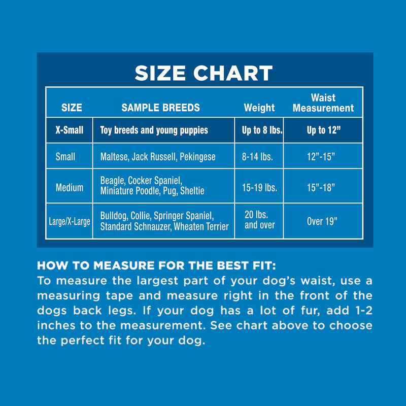 Four Paws Wee-Wee Disposable Dog Diapers 12 Count X-Small - PawsPlanet Australia