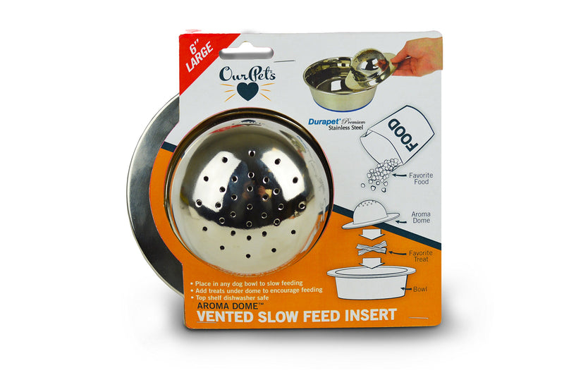 [Australia] - Our Pets Aroma Dome Insert Slow Feeder, Silver, Model:2400013087 