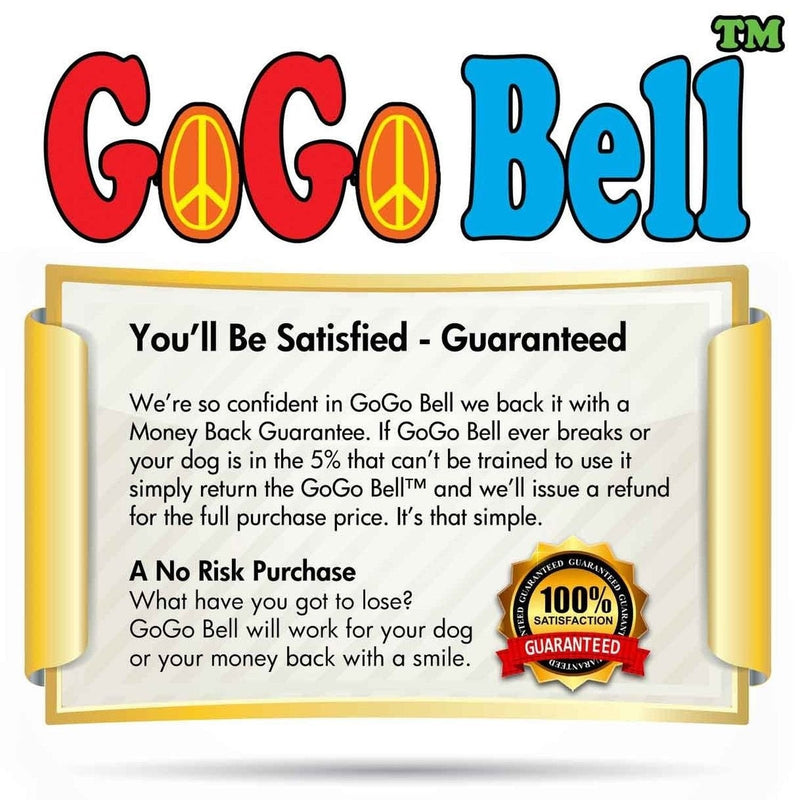 barkOutfitters GoGo Bell Dog Doorbell for Housebreaking/Housetraining Door Bell/Potty Training Your Poochie to Let You Know When They Need to Tinkle (Black, Qty 1) - PawsPlanet Australia