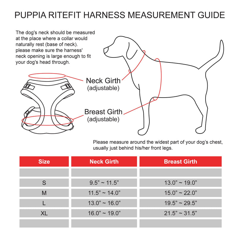 Authentic Puppia RiteFit Harness with Adjustable Neck, Green, Small - PawsPlanet Australia