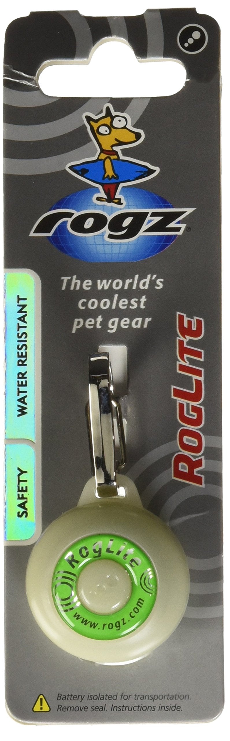 RogzliteSafety Light, White/ Glow M - PawsPlanet Australia