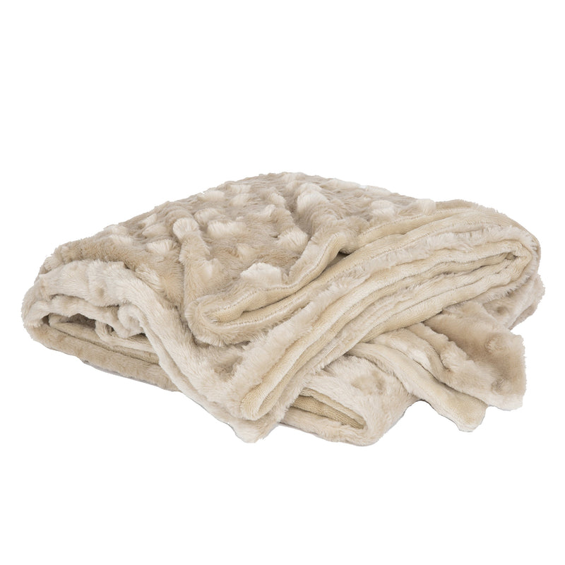 [Australia] - PETIQUE PB01801000 The Velvet Blanky Pet Blanket, Tan, One Size 