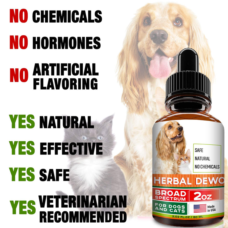 FurFinds Herbal Cleanse fot Cats and Dogs - Homeopathics Parasites and Toxins for Dogs and Cats - All Breeds and Size - Puppy & Kitten 2 oz - PawsPlanet Australia