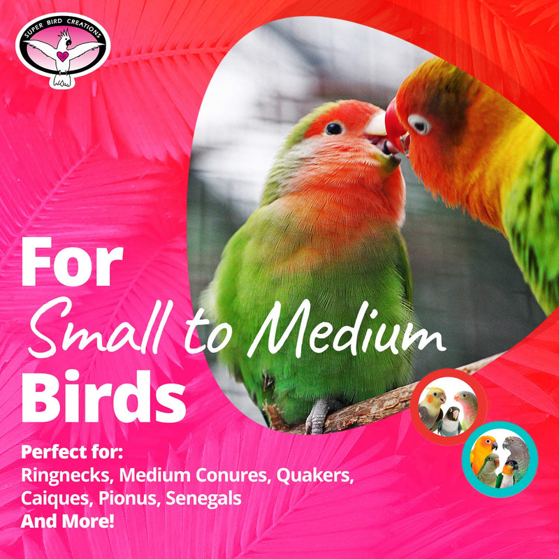 [Australia] - Super Bird Creations SB949 Pickin’ Pocket Foraging Bird Toy with Colorful Paper Shred, Medium Size, 5” x 3” x 7.5” 