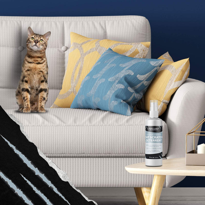 [Australia] - Emmy's Best Stop The Scratch Cat Deterrent Spray for Kittens and Cats - Non-Toxic, Safe for Plants, Furniture, Floors and More with Rosemary Oil and Lemongrass 