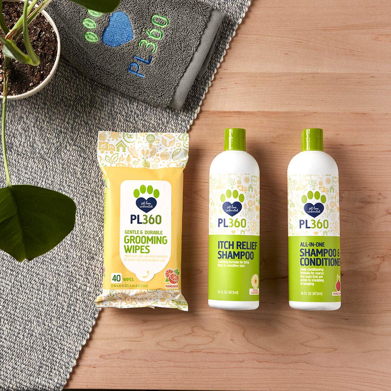 [Australia] - PL360 All-in-One Dog Shampoo & Conditioner All-in-One, Pomegranate 1 pack 