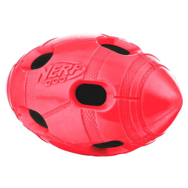 [Australia] - Nerf Dog 6in TPR Bash Crunch Football Large Red 