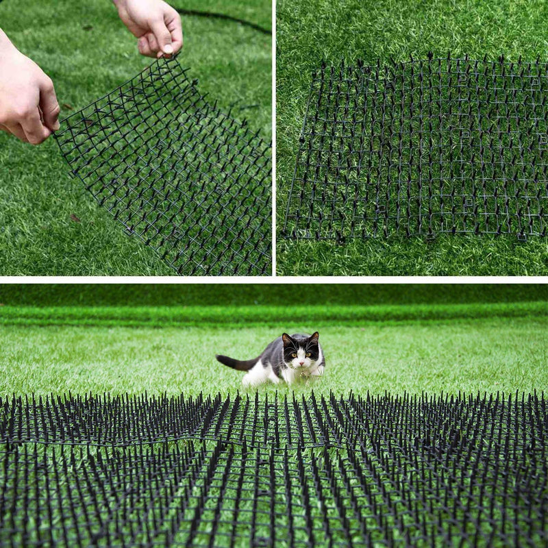 Cat Spike Mat，Cat Deterrent Mat for Indoor and Outdoor,Cat Scat Mat with Spikes， Digging Stopper Anti-cat Network (78×11 inch) - PawsPlanet Australia