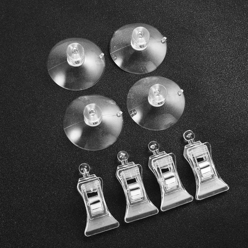 POPETPOP 4PCS Suction Cups Clips Durable Practical Fish Veggie Seaweed Holder Fish Tank Feeding Tool for Fish Bowl Aquarium Accessories - PawsPlanet Australia